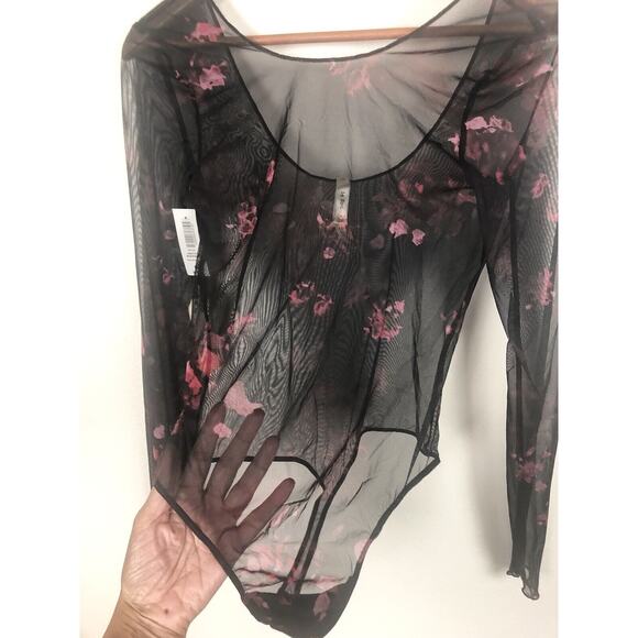 NWT Le Fou Wilfred Sz Medium Black Wilde Long Sleeve Hautot Bodysuit - Picture 2 of 8